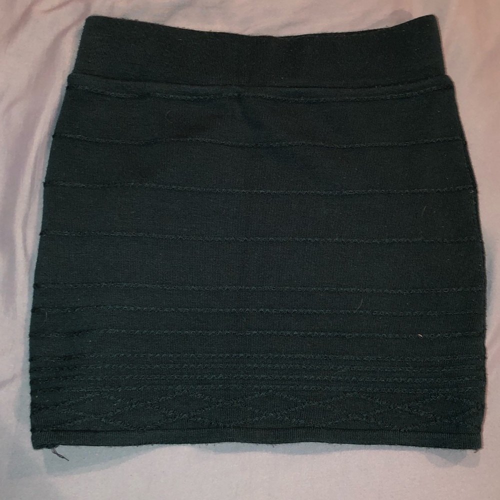 Teal mini skirt